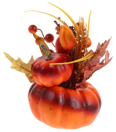 Ciieeo Decorazione Zucche Artificiali Schiuma per Halloween e Ringraziamento Ornamentali per Feste e Negozio Realistico Foam per Autunnali e Centrotavola