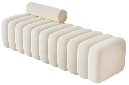 ZxbingUK-2025 End of Bed Long Bench with Backrest for Changing Shoes Bedroom Bed end Walk-in Closet Rest Area(XL)
