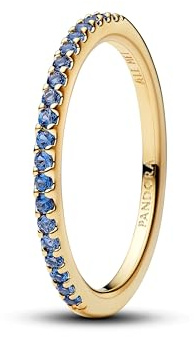 PANDORA Damenring Funkelndes Blau Halber Ewigkeits-Ring 162999C02