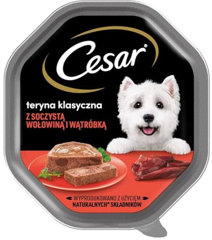 Cesar® Multipack Schale Klassik-Terrine 4 Varietäten Rind & Leber, Huhn & Truthahn, Kalb & Geflügel, Huhn & Rind 3 x 8 x 150g