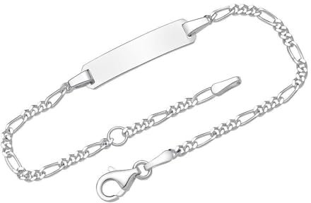 Unique 925 Silberarmband Gravur - Länge wählbar (12-19cm) ID1002 (Länge: 16cm)