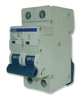 Disjoncteur bipolaire 2P - 63A - 10kA - courbe D - À vis - IMO