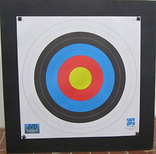 Zielscheibe Polifoam bis 70 lbs - 80 x 80 x 17 cm mit Wechselmitte Plus Auflage und Scheibennägeln