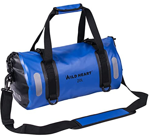 WILD HEART wasserdichte Tasche für Kajakfahren, Camping, Boot, Radfahren 20L 30L 40L