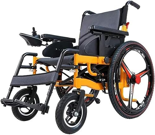 WMMY Sedia A Rotelle per Disabili Automobile Anziana Sedia A Rotelle Elettrica Pieghevole Carrozzina Elettrica, Batteria 20Ah