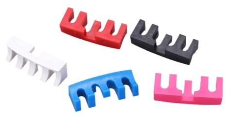 Badmintonschläger Zubehör, 5 Stück PVC Badmintonschläger Saitenschützer Badminton Schläger Schnur Load Spreader Adapter Besaitungsmaschine Werkzeug Saitenschutz Badmintonschläger Reparatur Wartung
