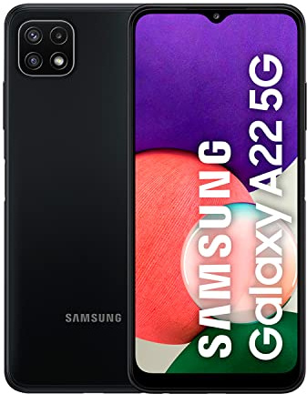 Samsung Galaxy A22 5G Téléphones mobiles 128 Go 6,6 pouces (16,8 cm) Double-SIM Android 11 Gris (Reconditionné)