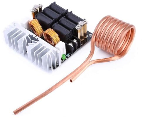 Kit de Bobina de Calentador por Inducción de Bajo Voltaje ZVS 1000W Módulo de Placa de Calentamiento por Inducción Calentador de Controlador Flyback DIY