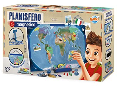 BUKI 7346IT - Magnetische Weltkarte - ITALIENISCHE Version