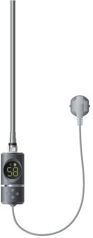 ML-Design Resistenza Elettrica LED 900W a Immersione Asta di Riscaldamento per Calorifero Radiatore Termosifone con Termostato Controllo della Temperatura Bagno Design Moderno Antracite