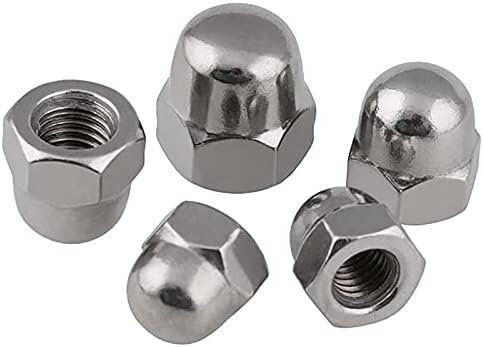 PiWine Hutmuttern mit Hutkappe, Feingewinde, Edelstahl 304 A2, Sechskantmutter M8, M10, M12, M14, M16, M20-CN, M12 x 1,25, 5 Stück (Color : 10pcs Cn, Size : M14x1.5)