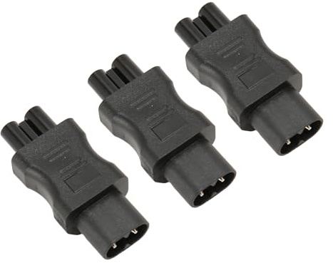 IEC320 C8 auf C5 Netzteil, 3 Stück IEC320 Stecker C8 auf Buchse C5 für PDU-Chassis USV-Buchse, Plug-and-Play, Kupferleiter