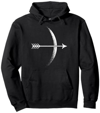 Bogenschießen Bogenschütze Mond Bogensport Pullover Hoodie