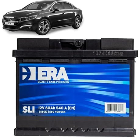 Batteria 60Ah per Peugeot 508 I 1.6 HDi 2.0Hybrid gasolio 2010-2018