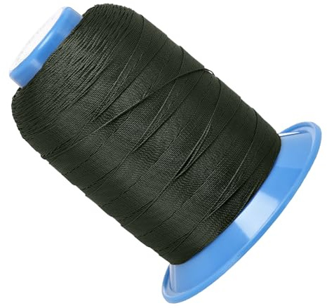 Kozelo Nähgarn, 868 m (870 Yards) Overlockgarn, Nähgarn für Nähmaschine, Polyester Nähmaschinengarn, reißfest Handnähen, Starker Nähfaden für Anfänger und Handstich, Schwarz