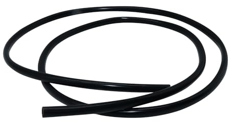 iMeistek Flexible Silicone Tubing,Inner Diameter 5mm,Outer Diameter 7mm,1.5 Metre Black Silicone Hose for Pumps and Air Hoses