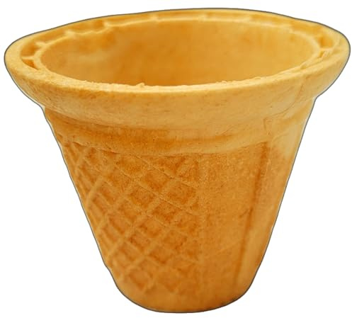 PJaspert Eiswaffeln | Waffelbecher rund 55ml 52xØ65mm (50 Stück)