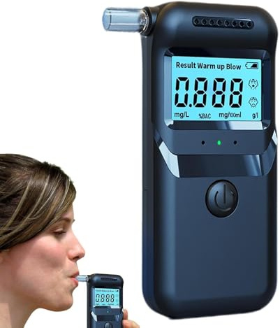 Generico Etilometro per Alcol Tester, Etilometro per Alcol - Etilometro Tascabile accurato per L'Alcol nel Sangue | Etilometro Personale per Test 'Alcol con respiro Piccolo per riunioni familiari per