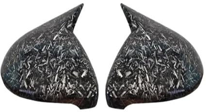 Tür Spiegelkappen Für VW Für Golf 7 MK7 MK7.5 Für GTI R Für GTE Für GTD 2014-2019 Rückspiegel Abdeckung Seite spiegel Kappen Rückspiegelkappe(Forged Grain)