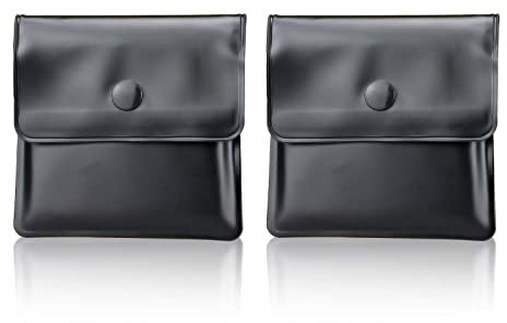 2 Pcs Portable Pocket Ashtrays, Portable Cigarette Ash Portable Compact and Fireproof Pocket Ashtrays Smell Proof Bag Cigarette Case Accessories Litter Tray