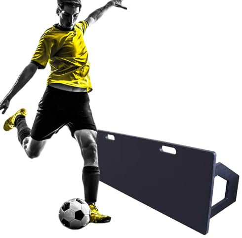 Soccer Rebounder Board Trainer für Athletentraining, schlagfestes großes Soccer Passing Wall Soccer Kickback Rebound Board, Backyard Park Gym School Use (Farbe: Schwarz, Größe: 59,1 x 19,7 x 0,8 Zol