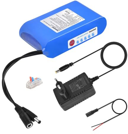 Talentcell 12V LiFePO4 Akkupack, 3000+ Zyklen Wiederaufladbare 12.8V 6Ah 76.8Wh Lithium Eisen Phosphat Batterie mit DC 12V Ausgang für LED Streifen, CCTV Kamera, Router, DIY und mehr