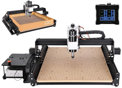 Desktop Cnc Router Machine Tools for Metal Wood Carving, Cnc Wood Router Engraving Machine for Woodworking, Power Milling Plastic Acrylic Cutting Machine, Cortadora De Metal Madera +Controller