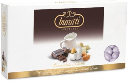 Confetti BURATTI Tenerezze Ciocomandorla LILLA - 1 KG