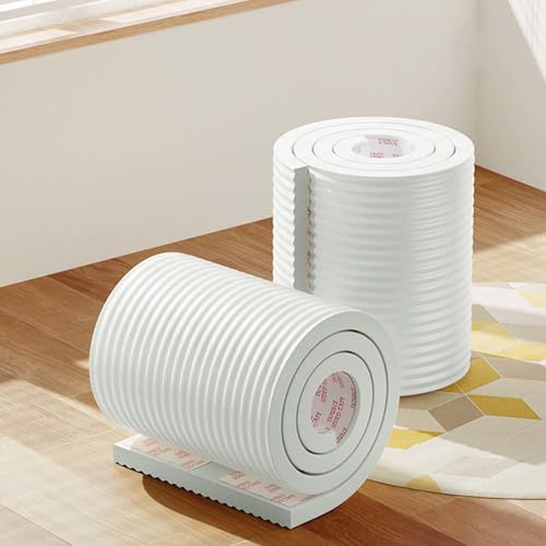 MTHGH Wandpaneele Gepolstert 200cm Wandpolster Selbstklebend Wandschutz Wandkissen Kinderzimmer Bett Kantenschutz Polsterpaneel Wand Paneele Wand Eckenschutz,#10-1roll