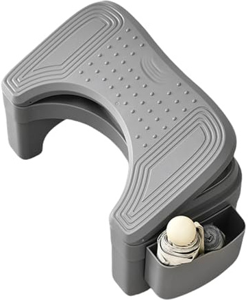 Sgabello da toilette Squat per adulti, sgabello da bagno, portatile per WC, pedana per WC Squat, sgabello per gambe da WC regolabile in altezza con scatola di rangeme