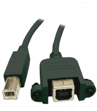 Verlängerung USB 2.0 Stecker B an Einbaubuchse B, 0,5 m, Good Connections®