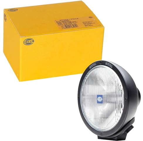 HELLA 1N8 007 560-031 Halogen-Nebelscheinwerfer - Luminator Metal - 24/12V - rund - Anbau/Bügelbefestigung - gemusterte Streuscheibe - Lichtscheibenfarbe: transparent - rechts/links