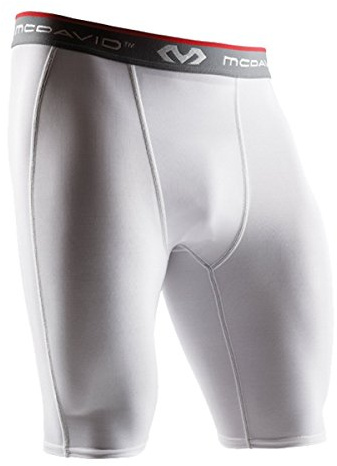 McDavid herr kompressionsbyxor HDC shorts, vit, XL (tillverkarstorlek: XL)
