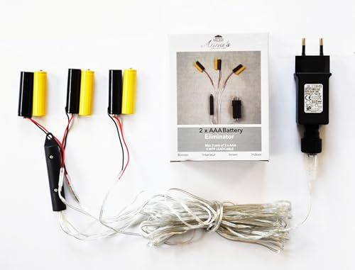 Coen Bakker Batterie Adapter 3 x 2 AAA Micro Batterien 3,2V Wandler 4m Kabel Netzteil
