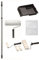 BODENMEISTER Malerset Teleskopstange Wandfarbe streichen Farbroller-Set Renovierungsset, Aluminium, Mehrfarbig