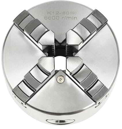 Selbstzentrierendes Vierbackenfutter Drehfutter Chuck 4 Backenfutter Drechselmaschine Drehbankfutter Dreibackenfutter Ø80/100/125mm Spannarbeiten Fräsarbeiten Bohrarbeiten und Dreharbeiten(80mm)