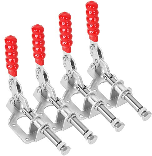 4 PCS 6 inch Adjustable Toggle Clamp, GH-302F Quick Release Push Pull Toggle Clamps