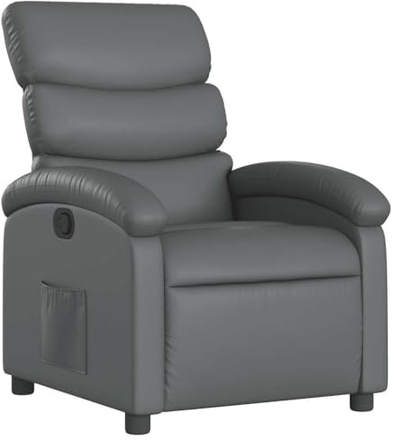 vidaXL Relaxsessel Grau Kunstleder