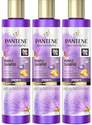 Pantene Pro-V Miracles Lot de 3 shampoings restaurateurs anti-laitance Violet 225 ml