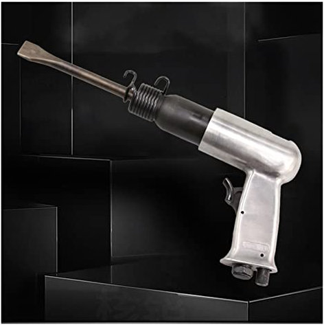 Pneumatischer Drucklufthammer, Pneumatische Schaufel Leistungsstarker Luftgas Meißel Mini Handheld Lufthammer mit 4 Meißel Rustentferner Schneiden Bohrung Pneumatische Werkzeuge Für Fliesen, Beton, Zi