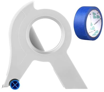 SUIOPPYUW Distributeur de Ruban adhésif pour Coupes de Ruban Propres et Droites, applicateur de Ruban de masquage Candeon, Distributeur de Ruban Principal de masquage ABS, E