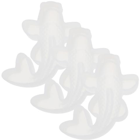 NUOBESTY Molde de Silicona 3D para Diy Molde Reutilizable Flexible para Manualidades Pasteles Niños 3 Unidades