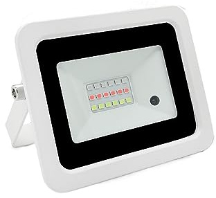 Projecteur LED extérieur, Lumière D'inondation Rvb 100W 50W 30W 20W Réflecteur RGB IP68 LED Étanche Projecteur Lampe Éclairage De Jardin Extérieur pour portes de garage de jardin(Black Shell,100W)