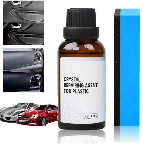 2025 Neues Auto-Kunststoff-Renovierungsmittel,Kunststoffteile Kristalline Beschichtung,Auto Plastikteile Restaurator mit Crystal Coating für langanhaltenden Schutz & Pflege (1)