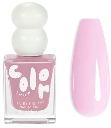 Pink Nail Polish - Baby Pink Nail Varnish - Summer Coloured Quick Dry Nail Polish - Long Lasting Chip Resistant Silky Smooth Nail Varnish No Need UV