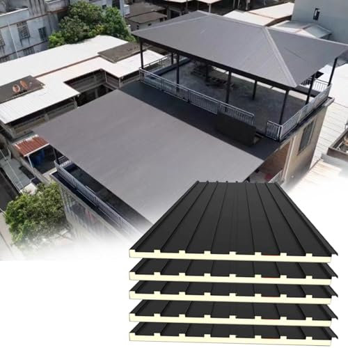Corrugated Roofing Sheets, Aluminum Alloy Pergola Tin Roof Panels, Insulated Roofing Cladding Board for Outdoor DIY Projects