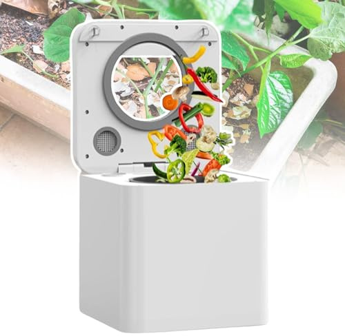 Compostador de residuos de alimentos de bajo ruido sin olor, dispensador de cocina inteligente de 0.87 galones, fabricante de preabono ecológico para plantas, solución de gestión de residuos