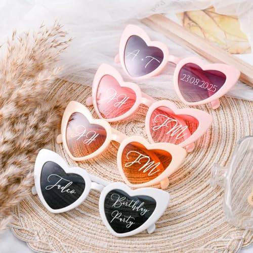 Personalised Wedding Sunglasses Stickers, Custom Mr & Mrs Name Sunglasses Decal, Removable Waterproof Vinyl Sticker, Bride, Single Girl Party Decoration Gift