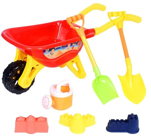 Sand Toys for Kids,Bright Sandbox Games Cart Shovels | Outdoor Sensory Toys | for Party Seaside Playground Pool Family Backyard Camping Picnic Activities Indoor Home Beach