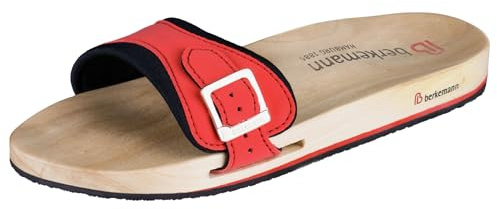 Berkemann Unisex toalettpantoletter, flerfärgad - Flerfärgad röd svart - 39.5 EU